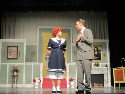 Mr. Warbucks telling Annie he wants to adopt her.